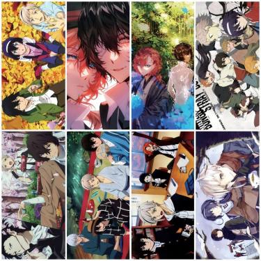 Imagem de Conjunto de pôsteres Bungou Stray Dogs, 8 peças de impressões de arte de parede sem moldura