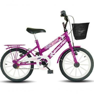Imagem de Bicicleta Infantil Aro 16 South Nininha Cesto E Paralama Meninas - Roxo Roxo