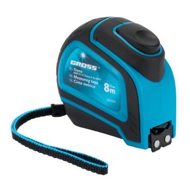 Imagem de Trena 8m 25mm Autostop Leitura Mm/pol Fita Metal Gross