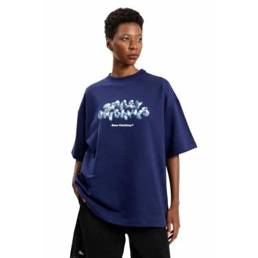 Imagem de Camiseta Baw Manga Curta Oversized Smiley Tickets Roxo-Unissex