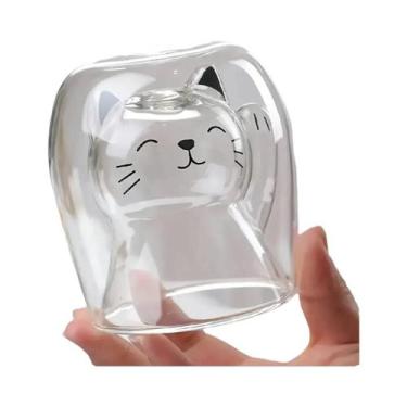 Imagem de Caneca De Café De Vidro Duplo Com Isolamento Térmico E Alça, Design De