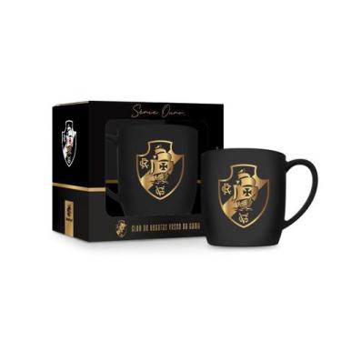 Imagem de Caneca Porcelana Série Ouro Time Futebol Xícara Luxo Oficial Times:Vas
