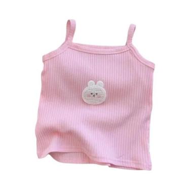 Imagem de Camisetas De Verão Sem Mangas Para Meninas, Tops Halter, Roupas Bonita