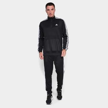 Imagem de Conjunto Adidas Malha Zíper 3/4 Aeroready Masculino-Masculino