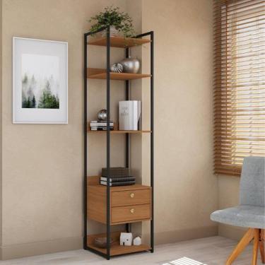 Imagem de Armário Estante Organizadora Torre 2 Gavetas 3 Prateleiras - Kappesber