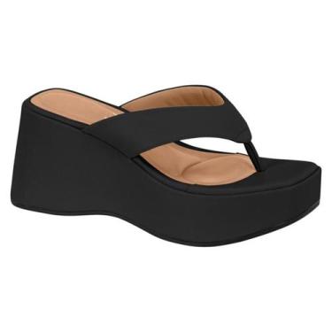 Imagem de Tamanco Feminino Vizzano Plataforma de Dedo Salto Anabela Original -, 