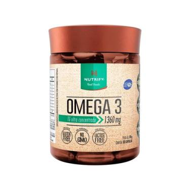 Imagem de Ômega 3 TG Sem Retrogosto 60 Cápsulas Nutrify, 84g, Sem sabor