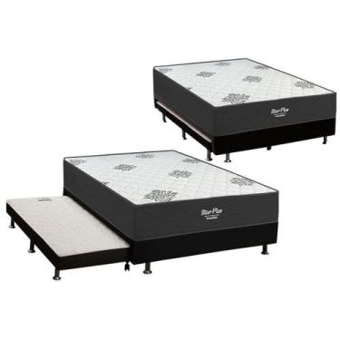 Imagem de Cama Box c/ Aux Conjugado Casal Inovaflex Star 138x188