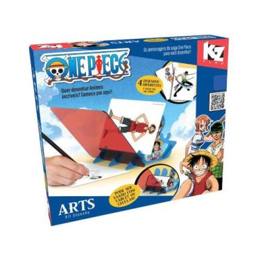 Imagem de Kit Desenho Art Personagens One Piece Com Acessórios Série Brinquedos 