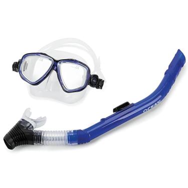 Imagem de Kit Máscara e Snorkel de Mergulho Ocean Azul - Mormaii-Unissex
