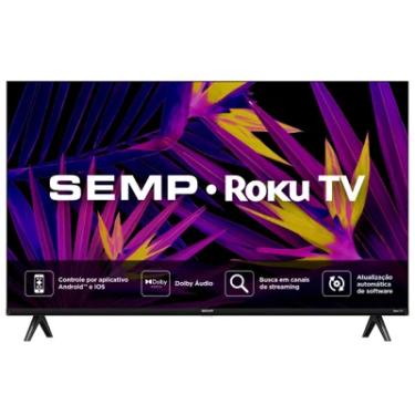 Imagem de Smart TV Semp 43 Polegadas LED Full HD R6610 WiFi Roku TV Google Assistente Dolby Audio 43R6610