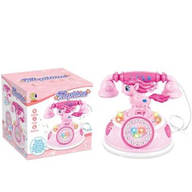 Imagem de Telefone Infantil Educativo Princesa com Músicas Luzes Coloridas - Toy