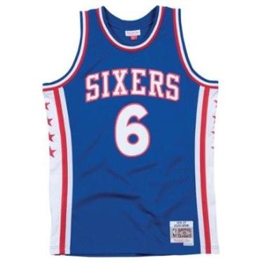 Imagem de Regata Mitchell & Ness Swingman Jersey Philadelphia 76ers 1976-77 Julius Erving Masculi...