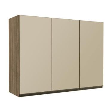 Imagem de Aéreo de pia com vidro 3 Portas G767 Kappesberg Nogal, Nogal