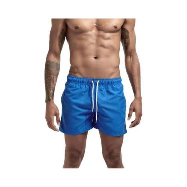 Imagem de Bermudas De Praia Masculinas De Verão Com Forro De Malha, Roupa De Ban
