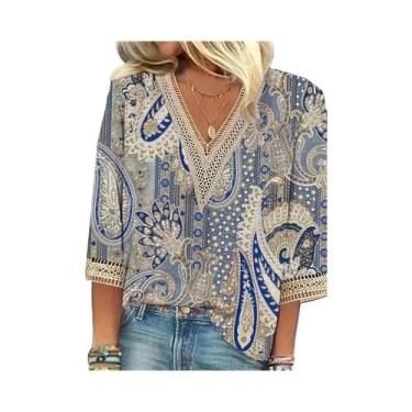 Imagem de Blusa Feminina Elegante De Manga Longa Solta, Moda Casual Para Fim De 