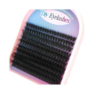 Imagem de Cílios Postiços 5D Fluffy Cluster 60D 80D 100D 180D, Cílios Grossos Co