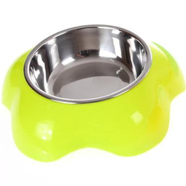 Imagem de Comedouro Tigela Aço Color 16,5x4,2cm 150ml - Meu Pet, Verde