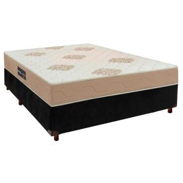Imagem de Conjunto Cama Box Com Colchão Casal Inova D33 Inovaflex - Preto