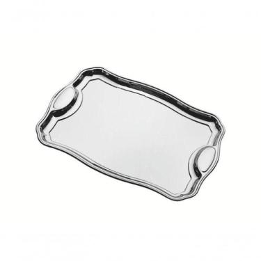 Imagem de Bandeja Retangular Tramontina Classic 34 X 24cm Em Aço Inox Com Alça