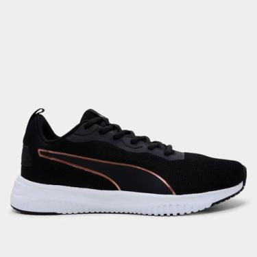 Imagem de Tênis Puma Flyer Flex BDP Feminino, Preto, Prata, 36