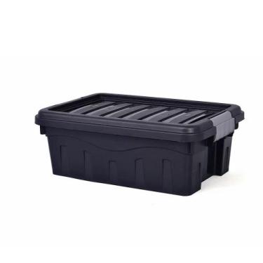 Imagem de Caixa Organizadora 31 Litros com Rodinhas Tampa com Trava Empilhável M