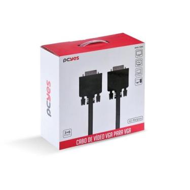 Imagem de Cabo de Vídeo Vga 3+6 15 Pinos 40m Puro Cobre - PCYES