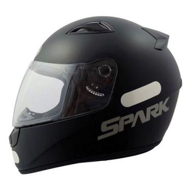 Imagem de Capacete fechado new spark solid preto fosco - EBF, 56, Preto Fosco