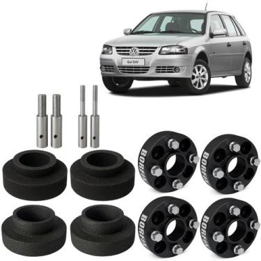 Imagem de Kit Lift 2 polegadas Alargador Espaçador 38mm Gol Até G4 - Borfix