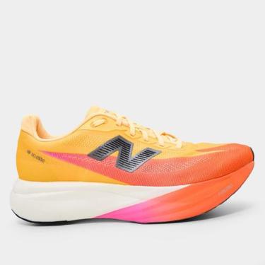 Imagem de Tênis New Balance Fuelcell Supercomp Elite V5 Masculino, Laranja, 40