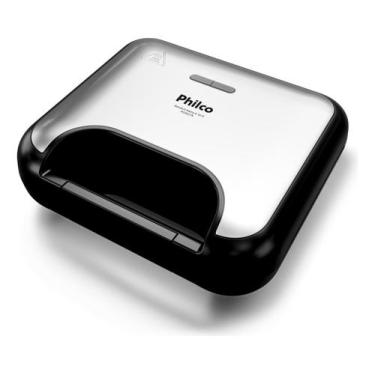 Imagem de Sanduicheira E Grill Philco Acabamento Em Inox Pgr27a 750w Preto, 110V