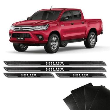 Imagem de Kit Soleira Diamante Hilux 2005/2018 Com Protetor De Porta - SPORTINOX