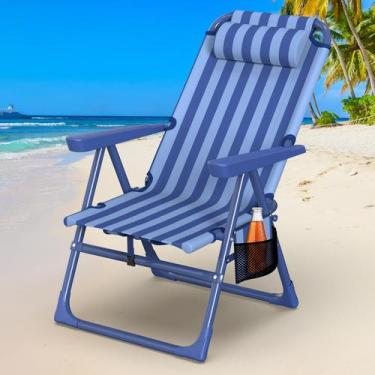 Imagem de Cadeira de Praia Suteck Mochila para Adultos com Cooler e Porta-copos