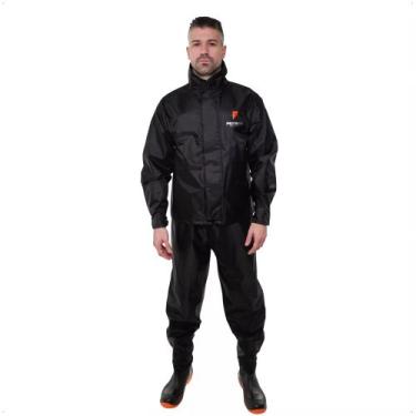 Imagem de Conjunto Capa de Chuva Motoqueiro Tamanho P Nylon 0,20mm Urban Masculi