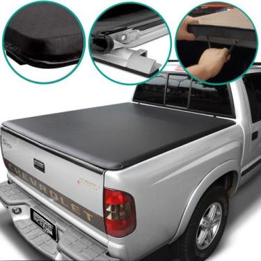 Imagem de Capota Lona Marítima Compatível com S10 Cabine Dupla 1996-2024 c/ Sant