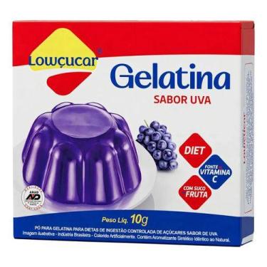Imagem de Gelatina Zero Açúcar Sabor Uva 10g Lowçucar