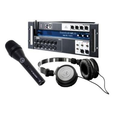 Imagem de Kit Misturador UI16 Soundcraft Fone de Ouvido AKG K414p Microfone AKG 