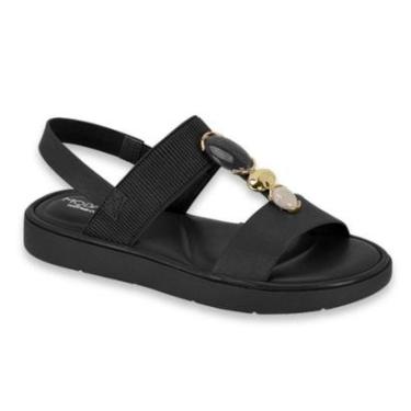 Imagem de Sandalia Modare Feminino Conforto Slide Nobuck Ultra Soft Ortopedico Pedras Ref: 7208.1...