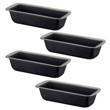Imagem de Kit 4 Formas Assar Pão Bolo Tramontina Brasil Alumínio Antiaderente 30