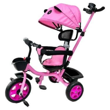Imagem de Triciclo Velotrol De Passeio e Pedal Infantil 3 em 1 Protetor e Suport