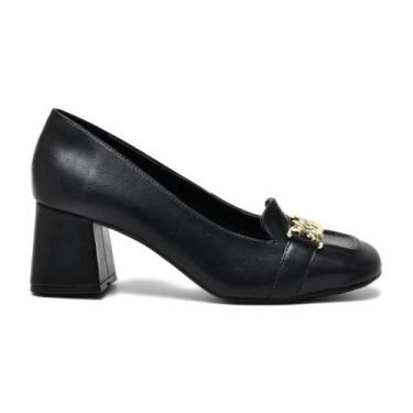 Imagem de Sapato Feminino Salto Médio Grosso Via Marte Preto, Preto, 38