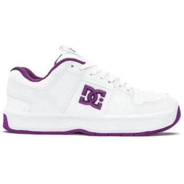 Imagem de Tênis DC Shoes Lynx Zero Masculino WT25 White/Purple/White, 41, Branco