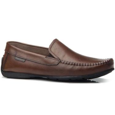 Imagem de Mocassim Masculino Couro Drive Pinhão Brown Pegada 140773-01, 42