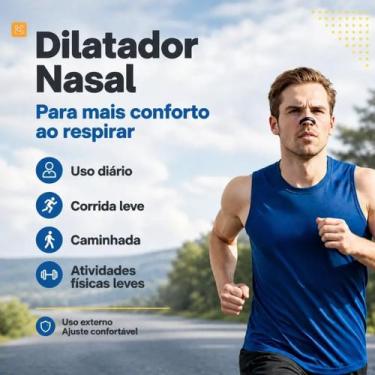 Imagem de Dilatador Nasal Respirador Anti Ronco Silicone Confortável Uso Diário 