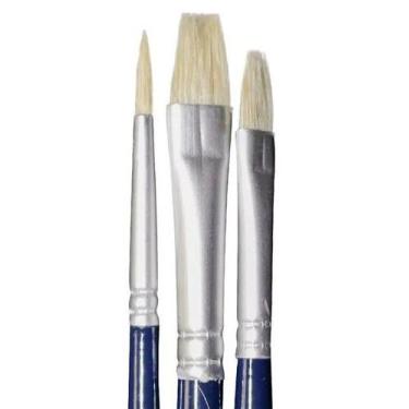 Imagem de Kit c/ 3 Pincel Cerdas Oleo Acrilico Lefranc Bourgeois Importado - LEF