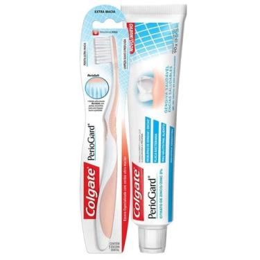 Imagem de Kit Escova Dental + Creme Dental Periogard Dentes Sensíveis 90g - Colg