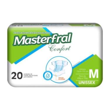 Imagem de Fralda Descartável adulto Masterfral Pacote Econômico Tamanho M com 20