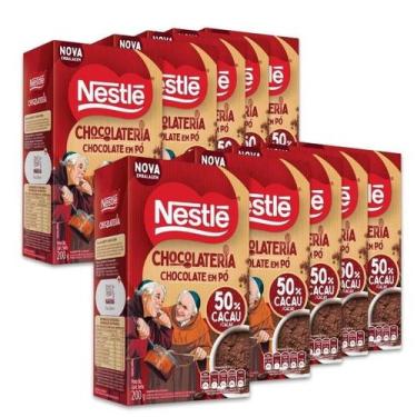 Imagem de Chocolate em Pó Nestlé Chocolateria 50% Cacau Kit 10x200g, Nestlé
