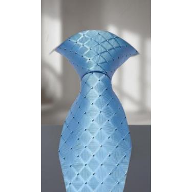 Imagem de Kit Gravata, Lenço e Abotoaduras Azul-Celeste - Congratulations Store