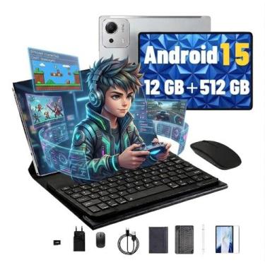 Imagem de Tablet Pad8spro 12GB RAM Android 15 Alta Velocidade e Performance - Di